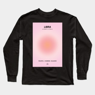 Libra Zodiac Sign Aura Long Sleeve T-Shirt